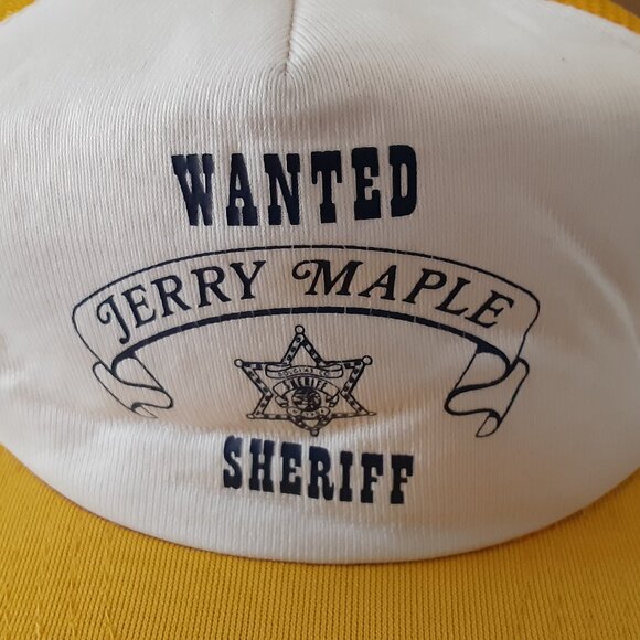 Vintage New c1980 * Jerry Maple for Sheriff Baseball Cap * Nevada * Lake Tahoe - Picture 8 of 9